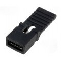 JUMPER-H/B, Jumper; şiruri pini; mamă; cu suport; 2,54mm; 1x2; neagră