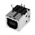 Conector USB, USB B, soclu pcb, TUEB4F2D0B, AMPHENOL