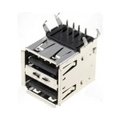 Conector USB-A, soclu, dublu pcb, USBA-2G