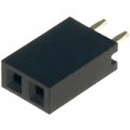 Conector, 1x2 pini, mama, 3A, pas 2.54mm, ZL262-2SG