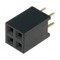 Conector bareta mama, 2x2 pini, 2.54mm, 3A, ZL262-4DG