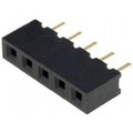 Soclu; şiruri pini; mamă; PIN: 5; drept; 2,54mm; THT; 1x5; aurit; L3mm, ZL305-05