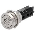 Buzer semnalizator acustic, montare panou, 12VDC, 80dB, IP50, V19-BUZZER