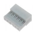 Conector mama, 6 pini, pas 2.54mm, MTA100, 3-640441-6