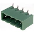 Conector pcb 4pini, 15A, 5.08mm, TBG-5-KW-4P-GN