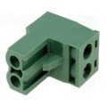 Conector mama, pe fir, 15A, 5.08mm, TBW-5-2P/GN