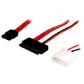 Cablu SATA; calculator mufe Molex, mufa SATA micro, mufa SATA tip L; 0.3m; SATA-MS/0.3