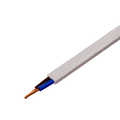 Cablu 2x0.75mm2, OMY, plat, litat, Cu, cu manta de PVC, alb, 300V, H03VV2X075WS