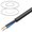 Cablu 2x0.75mm2, OWY, rotund, litat, Cu, cu manta de PVC, negru, 300V, OWY2/0.75BK