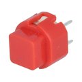 Push buton, rosu, OFF-(ON), 5x5mm, PCB, KS01-AV-RED