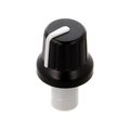 Buton plastic potentiometru axial, Negru-Gri, ax 6mm, crestatura D, GMN-4P1.5-GY