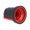 Buton plastic, potentiometru, 6mm, Rosu-Negru, GMN-2RD