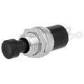 Push buton, rotund negru, OFF-(ON), 3A, SPTS-NO, orificiu montare Ø7mm, PS10BBK