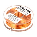 Bobina audio; cu aer; 2.2mH; 2ohmi; Diam.cablu:0.6mm; diam:43mm; SP-2.2MH43-VS