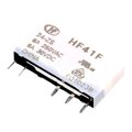 Releu 24VDC, miniatura, slim, SPDT, 6A/250VAC, 6A/30VDC, RM5.04, HF41F/024-ZS