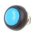 Push buton, monostabil, albastru, OFF-(ON), 1A, orificiu montaj 12mm, PS33BBU