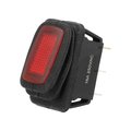 Intrerupator basculant auto, ON-OFF, 16A, IP65, rosu, 3 pini, SPST, orificiu montare 29.4 x 13.8mm, R13238B801R