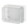 Carcasa ABS gri, IP65, IK07, capac transparent, 74x135x72mm, EPN-2705-01