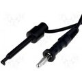Cablu de masurare, banana clips, negru, 0.95m, 10A, PPOM36/B