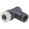 Conector M12, circular, 4 pini, mama, 4A, T4112002041-000, TE CONNECTIVITY
