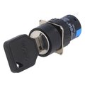Intrerupator cu cheie, SPDT, ON-OFF, 0.5A, orificiu montare Ø16mm, V16-KEY-AY-2
