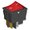 Comutator basculant, ON-OFF, 20A, 4 pini, DPST, rosu, panou, MC37920-021-1102