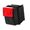 Intrerupator apasare, push, DPST, OFF-ON, 10A, negru/rosu, orificiu montare 30.4 x 22.2mm, R13-537B-01-B/R