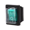 Comutator basculant, verde, ON-OFF, 16A, 4 pini, DPST, orificiu montare 30x22.1mm, C1353ALGNE, BULGIN