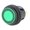 Intrerupator apasare, 2 pozitii, OFF-ON, 6A, 250VAC, 3 pini, SPST-NO, verde, IP65, orificiu montare Ø20.2mm, R13527D2B02BG