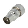 Conector coaxial, mufa tata TV, 9.5mm, IEC 169-2, pe cablu, COAX-PLUG3