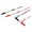 Set cabluri masurare, rosu, negru, 1m, 10A, AX-TLS-004A