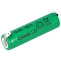 Acumulator 1.2V, NI-MH; 4/3A, lamele, 4500mAh; 18670, ACCU-4/3A-4500