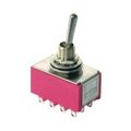 Intrerupator basculant, ON-NONE-ON, 5A, 12 pini, 4PDT, orificiu montare 6.35mm, 1M41T1B5M1QE