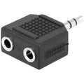 Adaptor jack 3.5mm, tata, 2 x jack 3.5mm, mama, stereo, AC-012