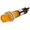 Lampa semnalizare, galben, portocaliu, 12VDC, panou, NI-2FYL-12V