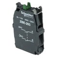 Contact NOx2, 3A, 240V, ZBE203, SCHNEIDER ELECTRIC