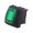 Intrerupator basculant, OFF-ON, 16A, 12VDC, IP65, 3 pini, LED VERDE, orificiu montare 19.8x13mm, R1366B802G