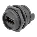 Conector MINI USB, TIP B, soclu, 5 pini, panou, IP67, 690-W05-260-044