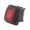 Intrerupator basculant, OFF-ON, 10A, 12VDC, led, IP65, rosu, 3 pini, SPST, orificiu montare 19.8x13mm, R1366B802R