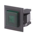 Push buton, bistabil, patrat, 3A, OFF-ON, SPST-NO, verde, orificiu montare 16x14mm, DS-664K-S-L-S-K-TG, MIYAMA