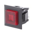 Push buton, bistabil, patrat, 3A, OFF-ON, SPST-NO, rosu, orificiu montare 16x14mm, DS-664K-S-L-S-K, MIYAMA