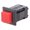 Push-buton, bistabil, patrat, 1A, OFF-ON, SPST-NO, rosu, 2 PINI, orificiu montare 12.2x11.2mm, DS-435-S-R, MIYAMA