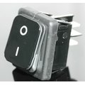 Comutator basculant, 16A, ON-OFF, DPST, 4 pini, NEGRU, IP65, orificiu montare 22x30mm, B442MASK-SW4