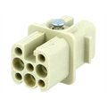 Conector HAN; 3A; mamă; PIN:8; fără contacte; Han D, 09360083101, HARTING