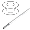 Conductor 1mm2, izolatie silicon, alb, 500V, 180C, HEAT180SIF-1.0WH