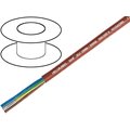 Cablu 5x0.5mm2, izolatie, cauciuc siliconat, maro-rosu, 180C, SIHF5X0.5, HELUKABEL
