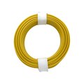 Conductor 1x0.2mm2, solid, 10m, izolatie PVC, galben, 60V, 85C, fir wrap, 105-3, DONAU