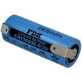 Baterie litiu, 3V, 4/5A, 2400mAh, lipire, CR17450E-R-BLADE, FDK