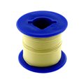 Conductor izolatie teflon, argintat; 0.61mm, fir wrap, OFC; 30AWG; galben, 200C, KYNAR-YL