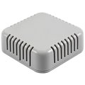 Cutie plastic, 60x60x20mm,  ventilatie, 1551V3GY, HAMMOND